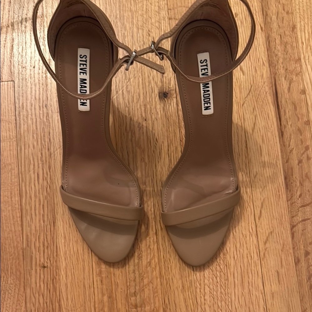 Steve Madden Nude Strappy Heels